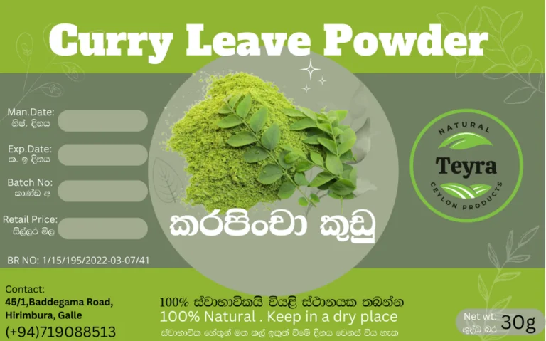 Dry curry cheap leaves powder