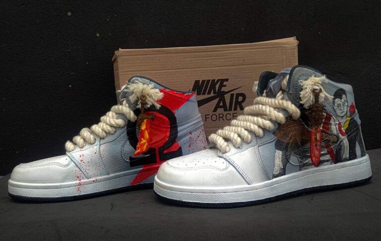 Nike Air jordan god of war customize shoes RumikMart